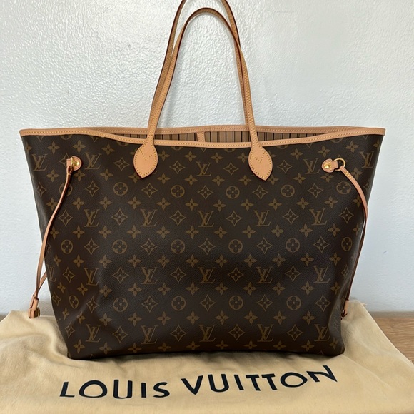 Louis Vuitton Dark Brown Monogram Tote - Picture 1 of 9